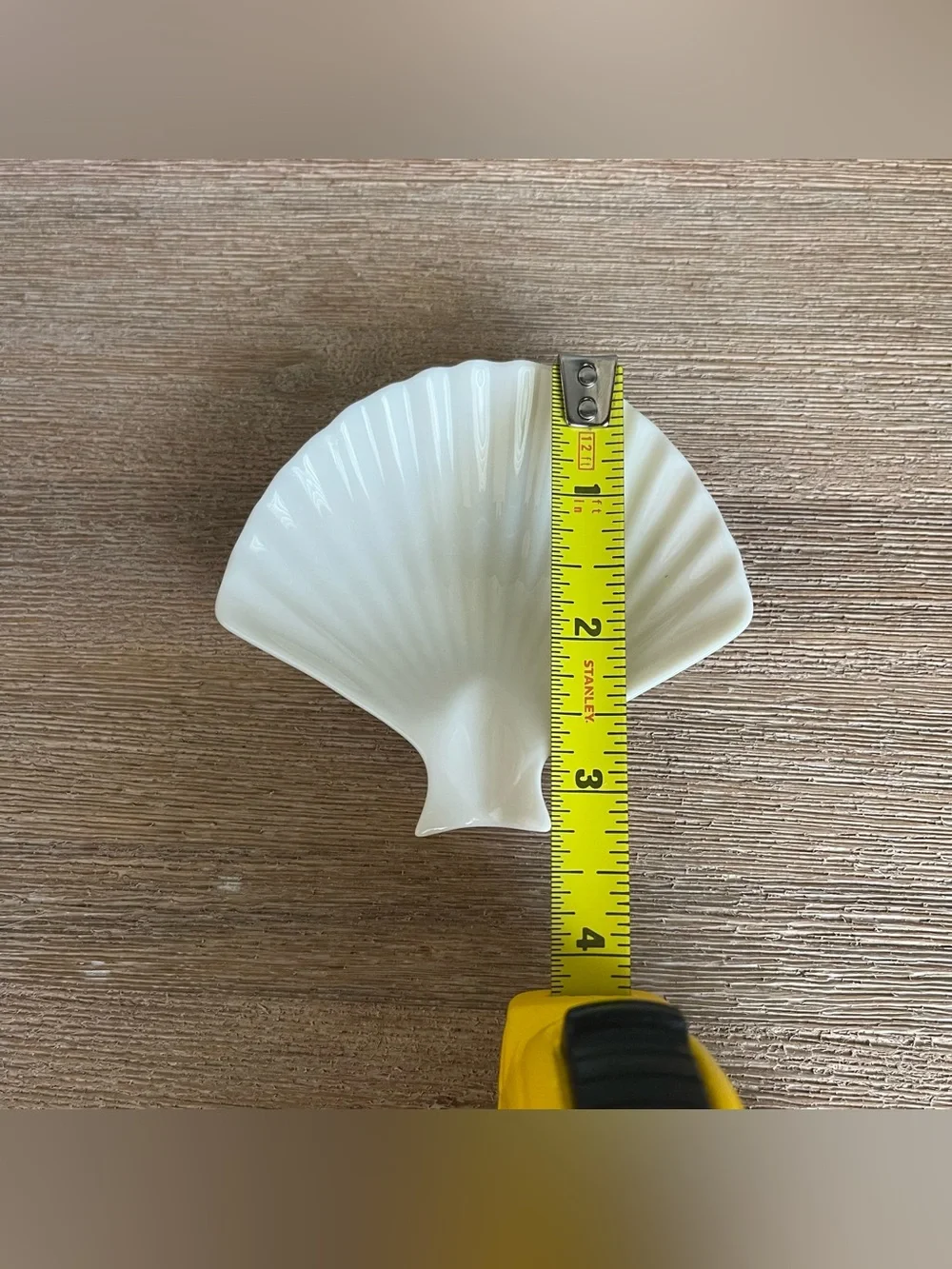 Vintage Set of 4 Lenox Nassau Ivory Seashell Dishes Mini 3.5” Coastal Trinket